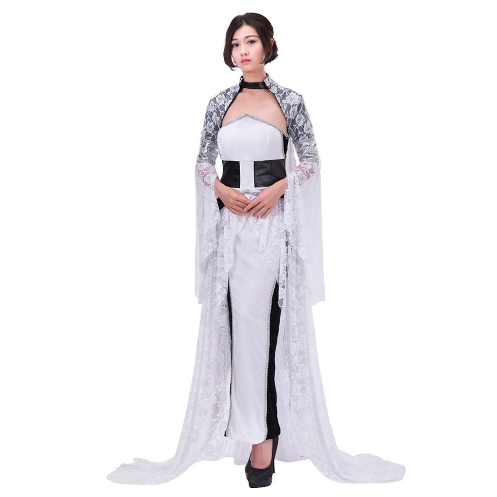 Final Fantasy XV Lunafreya Nox Fleuret Cosplay Costume Evening Party Dress for Women