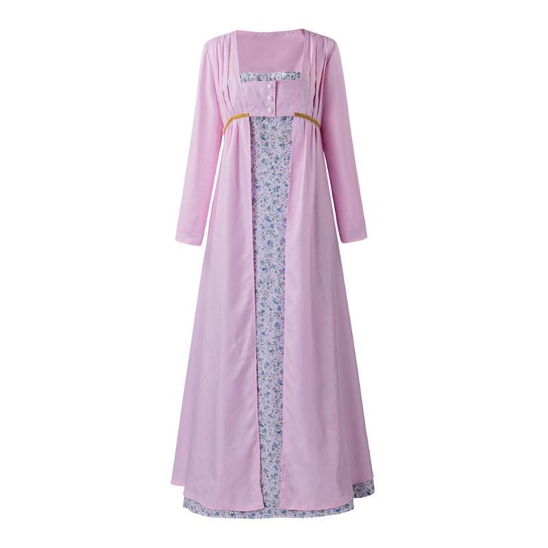 Regency Jane Austen Pastoral Spencer Robe Gown | Victorian Medieval Ball Costume