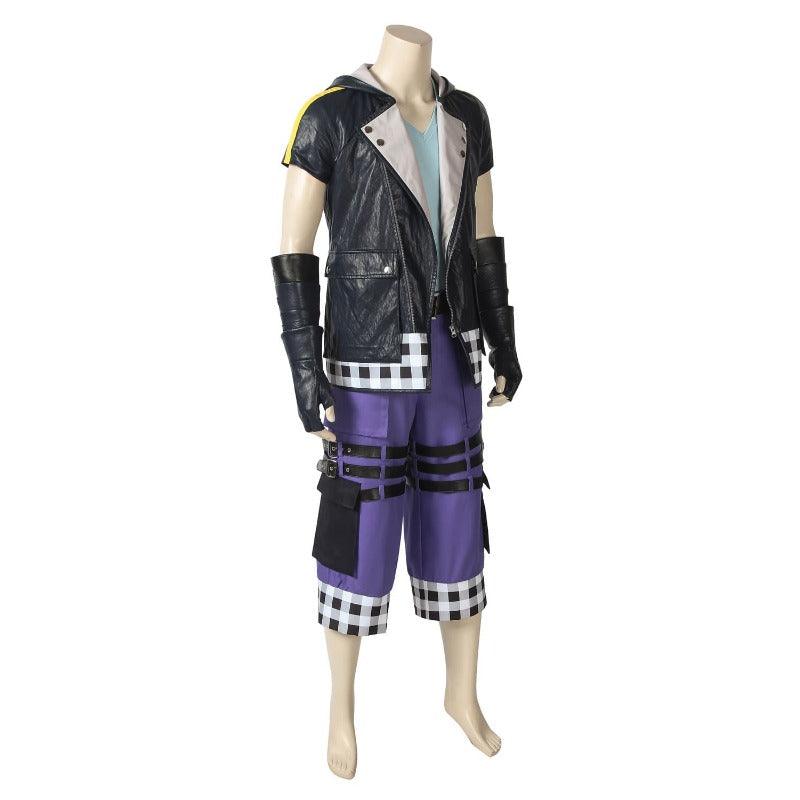 Kingdom Hearts III Riku Cosplay Costume - Black Jacket Uniform Coat