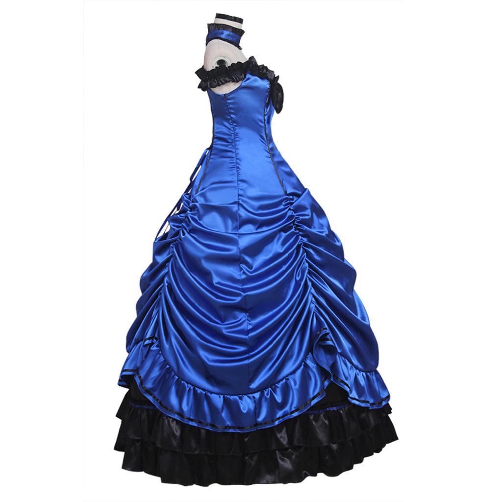 Gothic Steampunk Lolita Princess Ball Gown Medieval Court Rococo Vampire Tube Dress Suit Women's Carnival Masquerade Costume