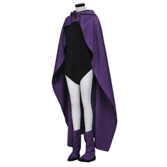 Teen Titans Raven Cosplay Costume - Superhero Comic Halloween Cape & Unitard Outfit