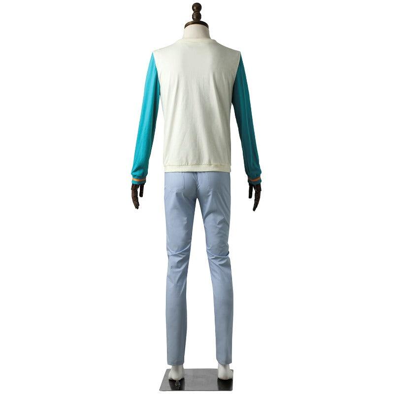 Game A3! Sakisaka Muku Daily Sweater + Black Pants Cosplay Costume for Adults