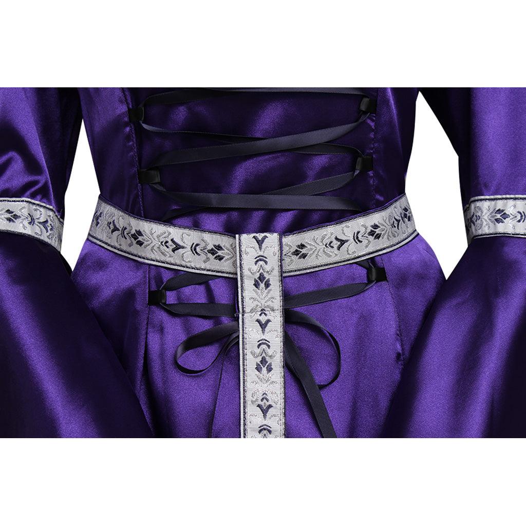 Medieval Vintage Southern Dress Halloween Women's Cosplay Court Noble Robe Ancient Bell Sleeve Princess Costume Hooded Dress