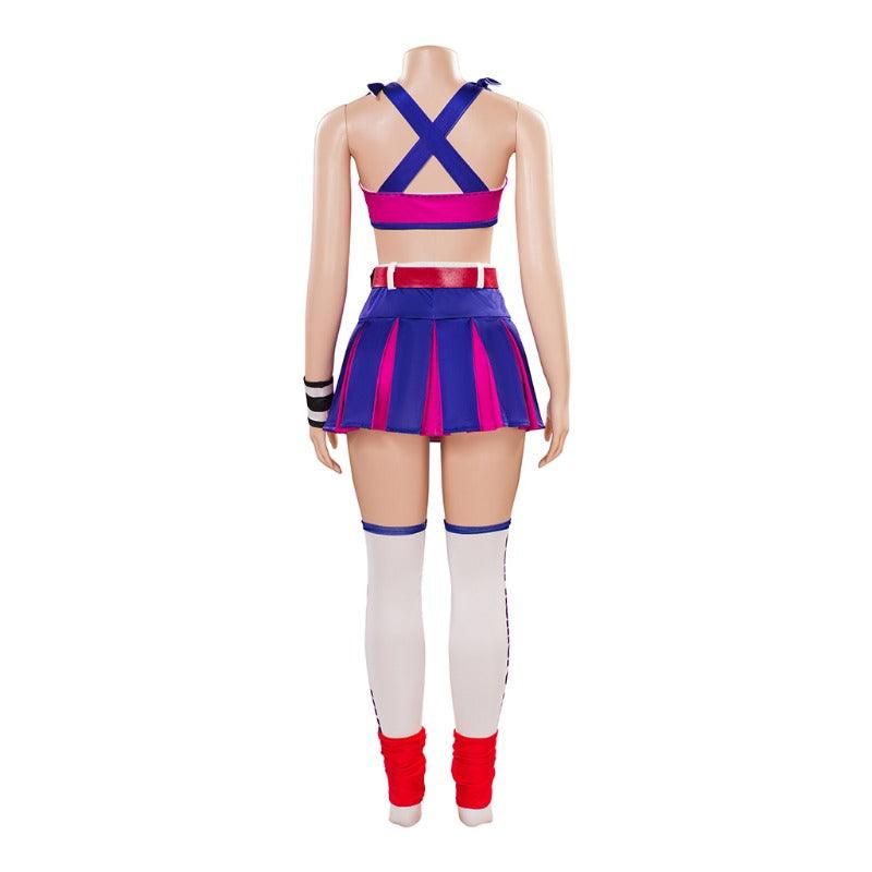 Juliet Starling Cosplay Costume - Lollipop Chainsaw Sexy Top and Skirt Set for Women and Girls