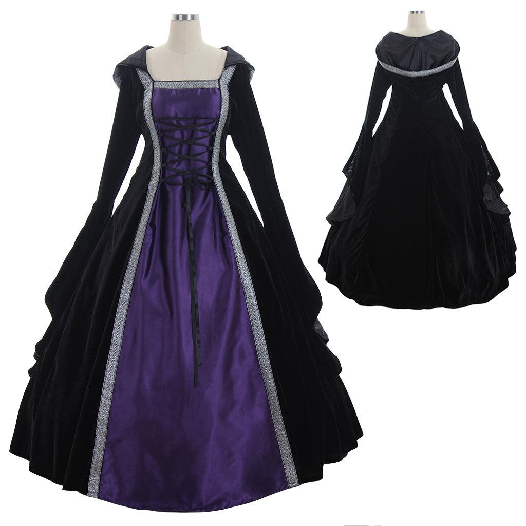 Medieval Retro Dress Victorian Tudor Spanish Noble Dress Halloween Carnival Party Cosplay Costume