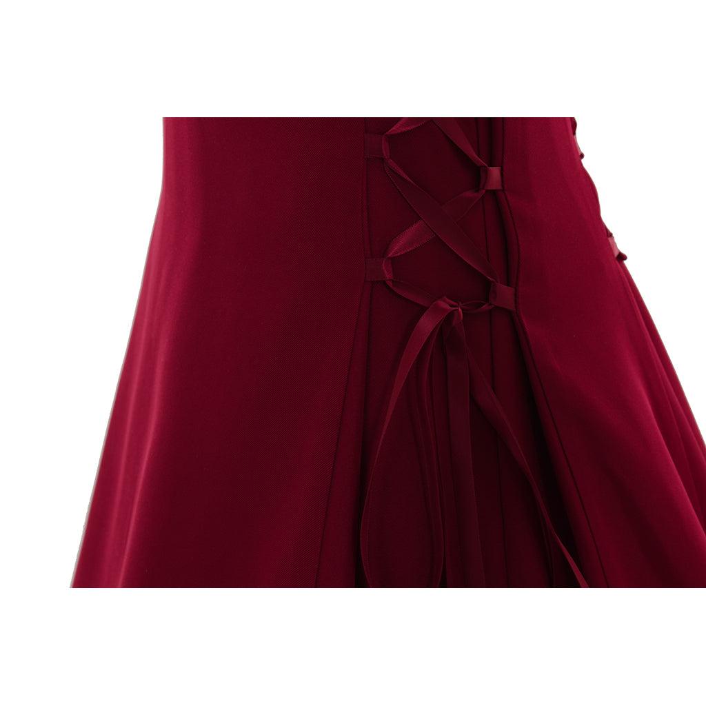 Ladies Gothic Victorian Red Dress | Renaissance Victorian Elegant Prom Dress for Halloween Party