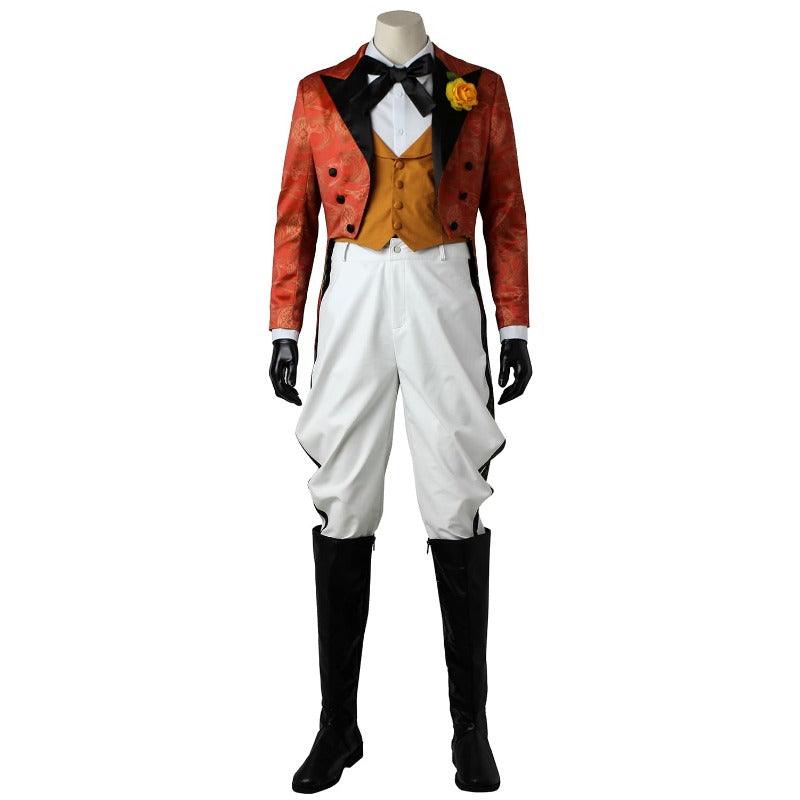 Jerome Cosplay Red Jacket & Orange Vest Suit for Halloween & Festivals