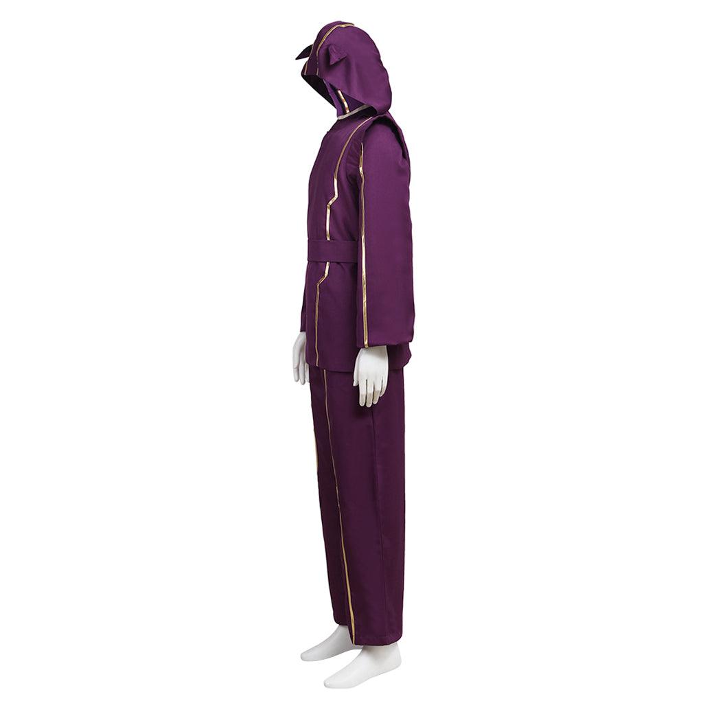 LOL Kennen Cosplay Costume Purple Battle Uniform with Hat - Game Cosplay Series