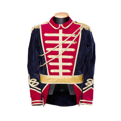 Medieval Military Officer Soldier Cosplay Costume - Regal Ballet Musical Jacket with Hat | Coscosmos