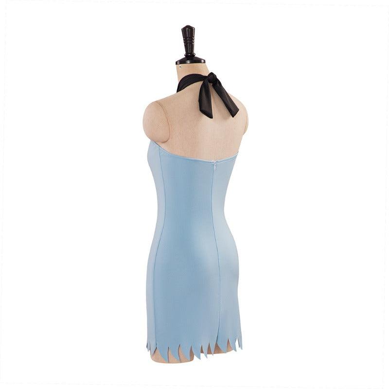 Betty Rubble Costume - Sexy Blue Mini Dress for Women | Flintstones Cosplay Outfit