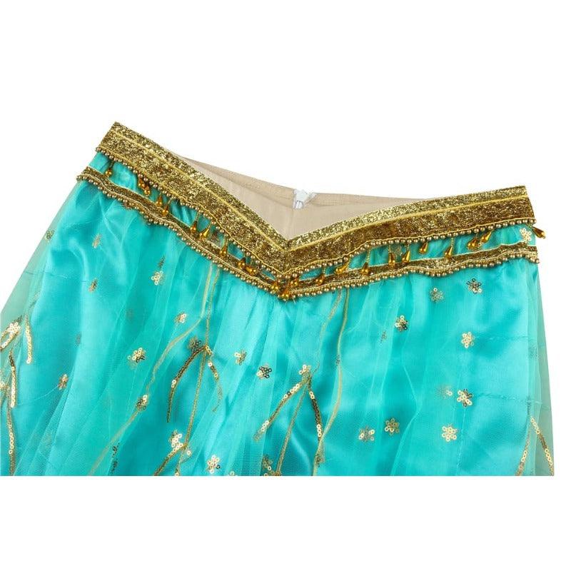 Princess Jasmine Cosplay Costume - Aladdin Inspired Peacock Dress for Adults