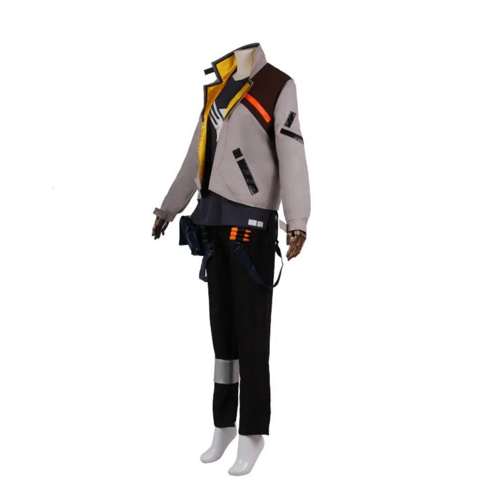 Game Valorant Phoenix Cosplay Costume - Men's Coat Pants Belt Outfit for Halloween & Carnival