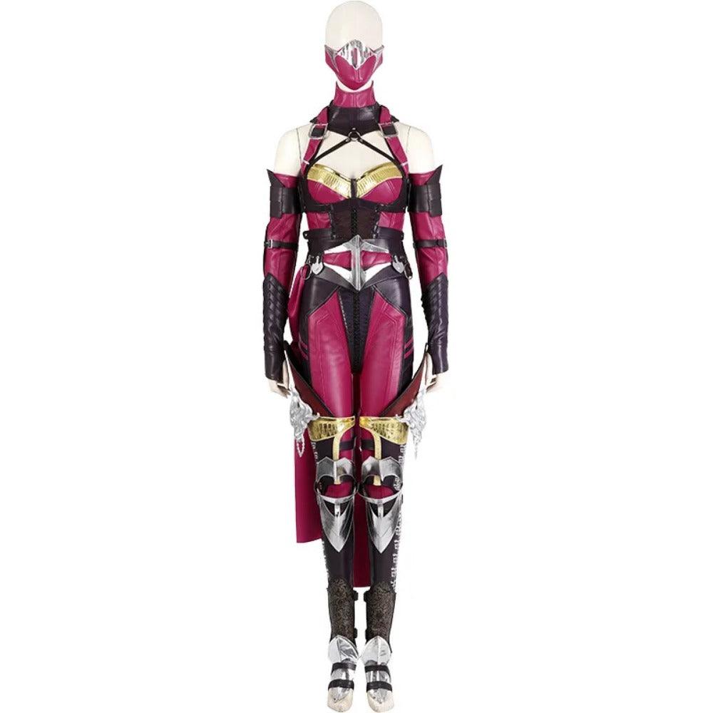 Mileena Cosplay Costume Sexy Battle Outfits - Mortal Kombat Halloween Combat Suit Full Set