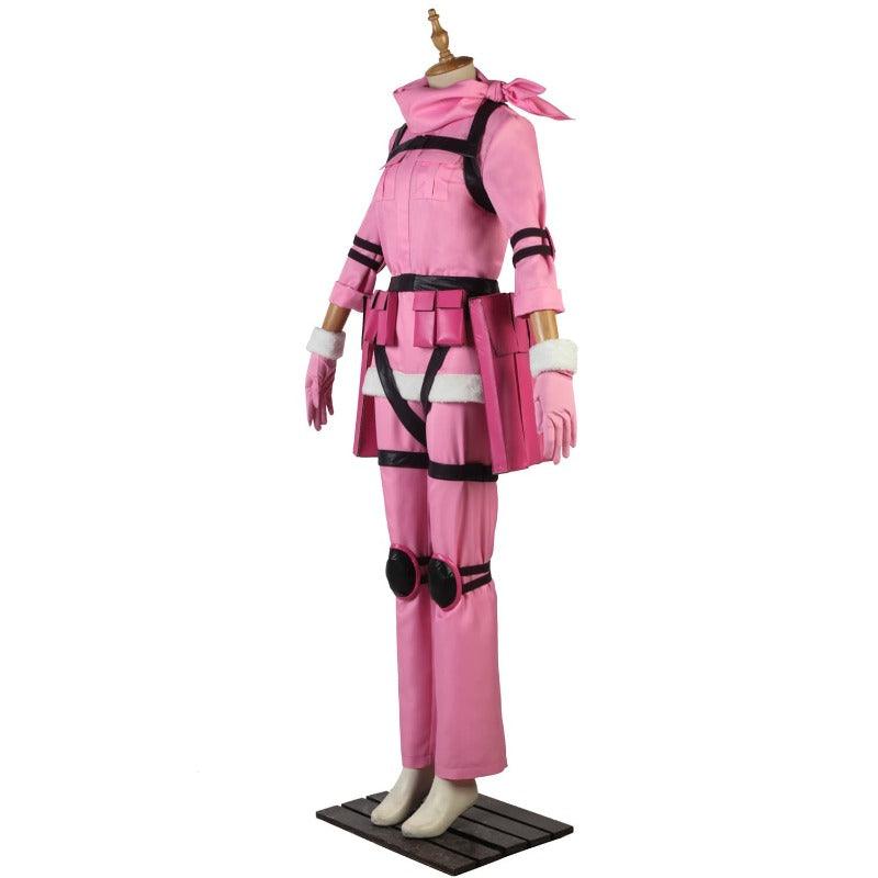 LLENN Sword Art Online GGO Cosplay Costume - Custom Made Pink Uniform