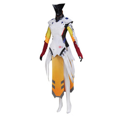 Game Mercy Cosplay Costume – Fantasy Battle Jumpsuit for Fans and Cosplay Events