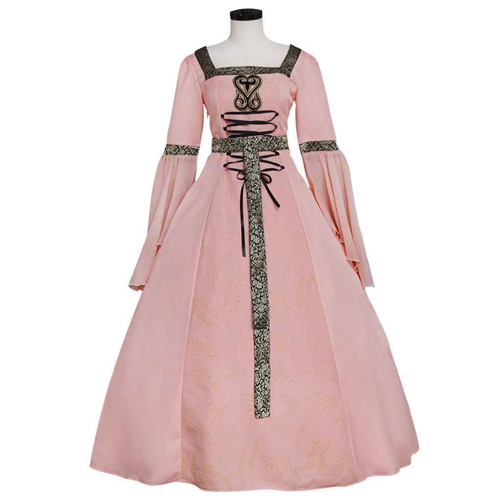 Pink Medieval Renaissance TUDOR Wedding Ball Gown Dress Costume