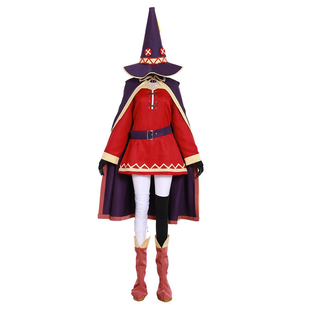 KonoSuba Megumin Arch Wizard Witch Red Halloween Cosplay Costume