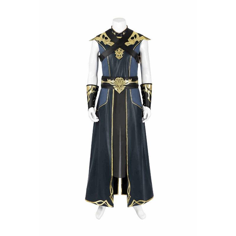 The Dark Urge Cosplay Costume for Male White Dragonborn Sorcerer BG3 Full Set with Shoes