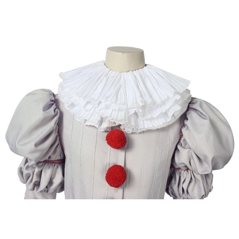 The Dancing Clown Joker Cosplay Costume with White Scarf and Accessories - Halloween Outfit