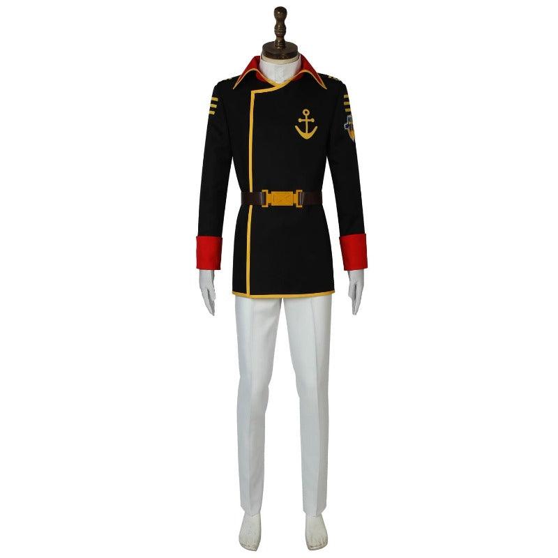 Space Battleship Yamato Juzo Okita Cosplay Costume Halloween Uniform Outfit