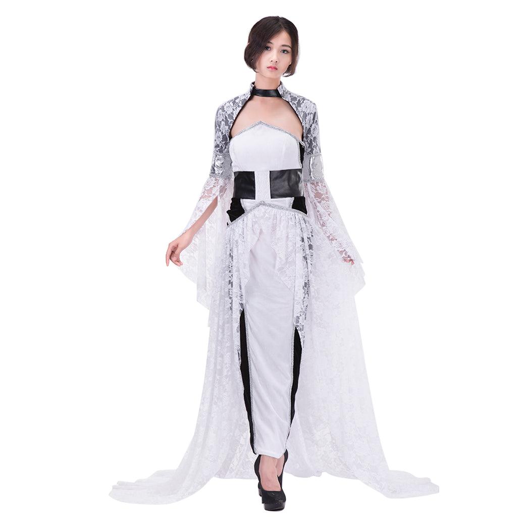 Final Fantasy XV Lunafreya Nox Fleuret Cosplay Costume Evening Party Dress for Women