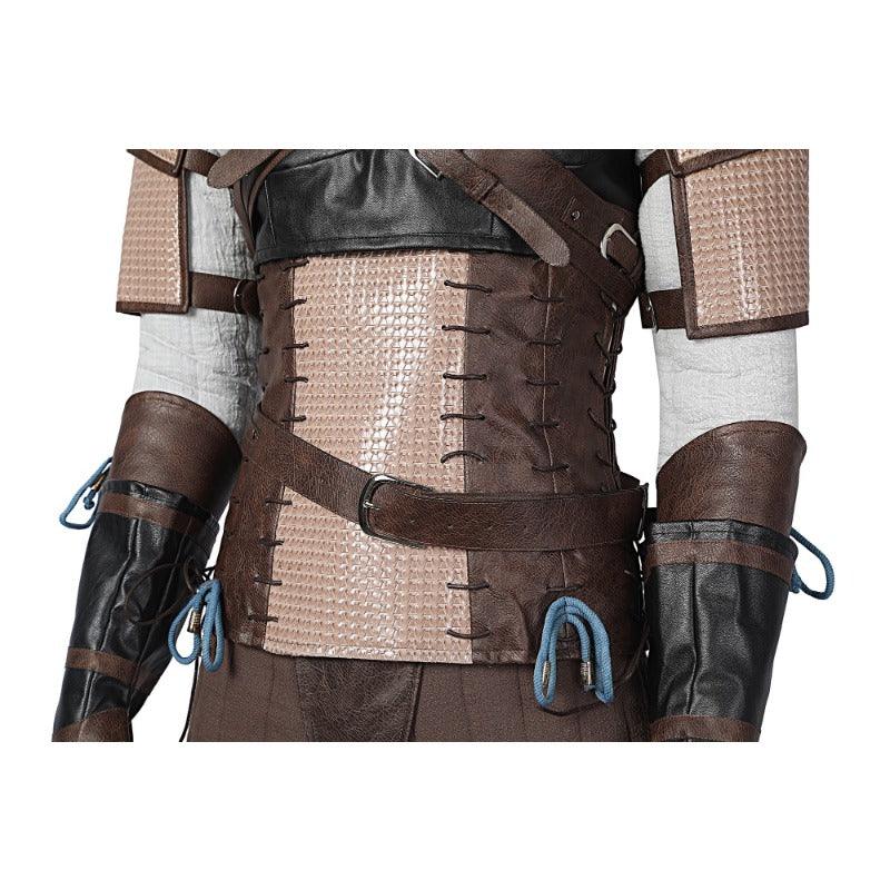 Witcher 3 Geralt of Rivia Cosplay Costume Leather Jacket Wild Hunt Hero Suit for Halloween