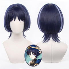 Genshin Impact Game Cosplay Wig Wanderer Kunikuzushi Rose Net Sythetic Fiber Adjustable