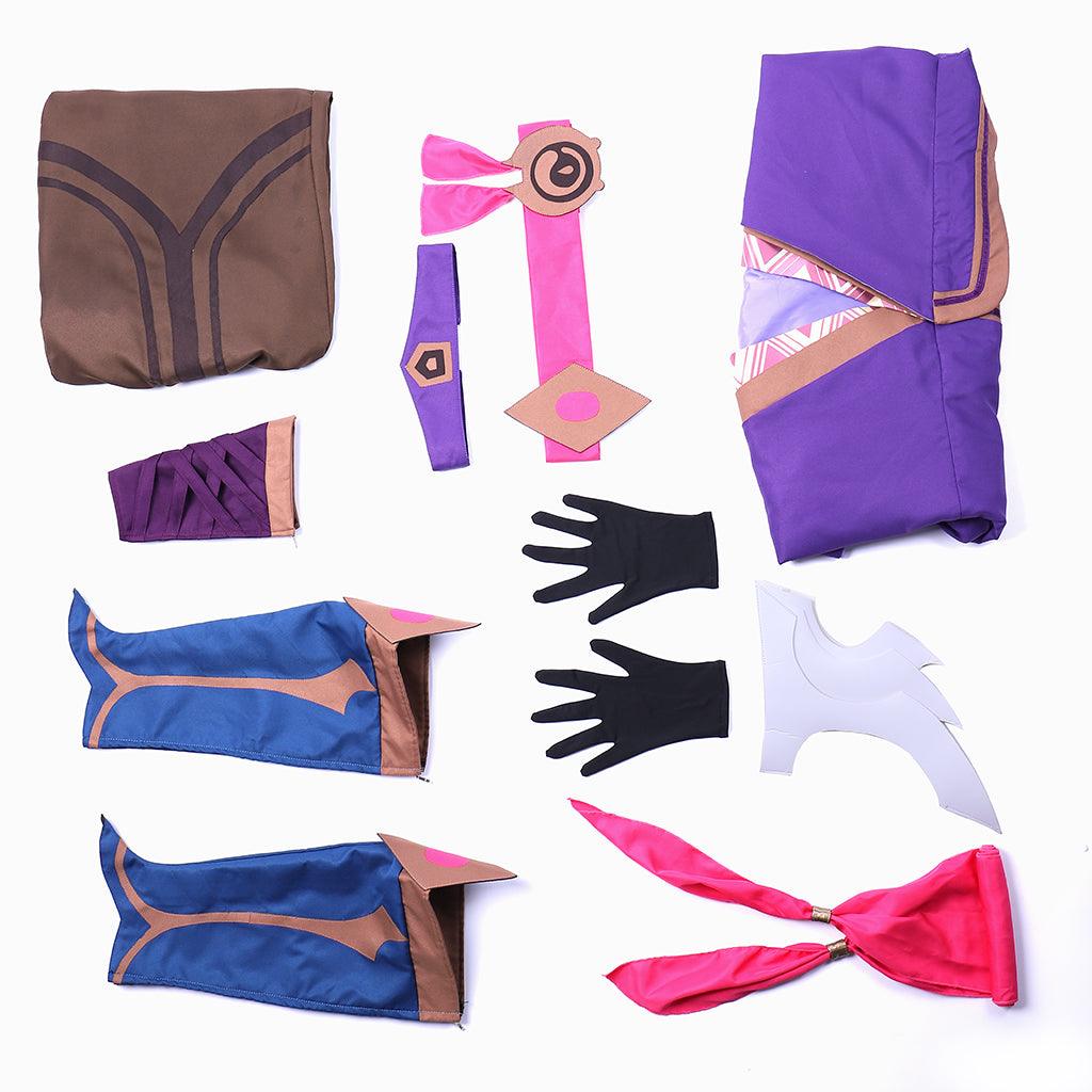 Spirit Blossom Yasuo Cosplay Costume Full Set with Gloves, Shoes Cover, and Accessories