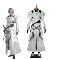 Game FFVII Youth Sephiroth Cosplay EC Costume Men Fantasia White Combat Uniform Full Set Halloween Carnival Party Warrior Suit