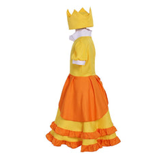 Princess Daisy Cosplay Costume for Girls - Cute Lolita Dress for Parties and Cosplay