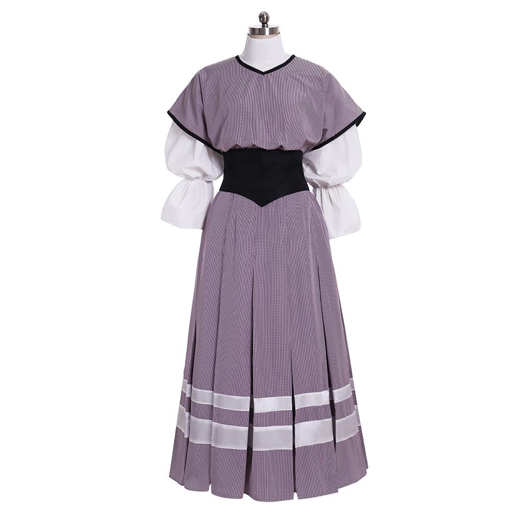 Medieval Victorian Edwardian Colonial Civil War Dress Suit for Women – Tea Party Ball Gown, Custom-Made for Carnival & Events