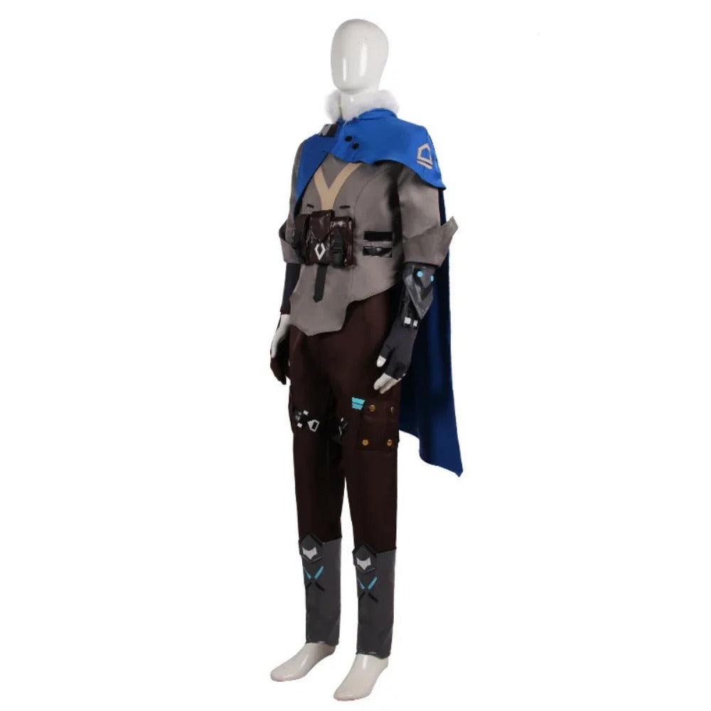 Valorant Sova Cosplay Costume Full Set for Men - Top, Pants, and Cloak | Halloween & Carnival Outfits