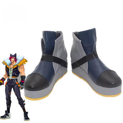 Game LOL HEARTSTEEL Sett Cosplay Shoes Flat Men Velcro Design Casual Shoes Halloween Party Male Shoes