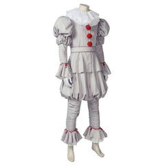 The Dancing Clown Joker Cosplay Costume with White Scarf and Accessories - Halloween Outfit