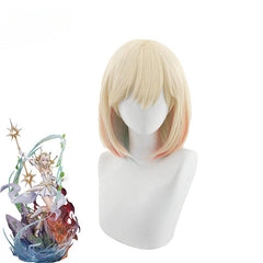 Game LOL Elementalist Lux Cosplay Wig 30cm Mixed Color Women Cosplay Wigs Heat Resistant Synthetic Hair