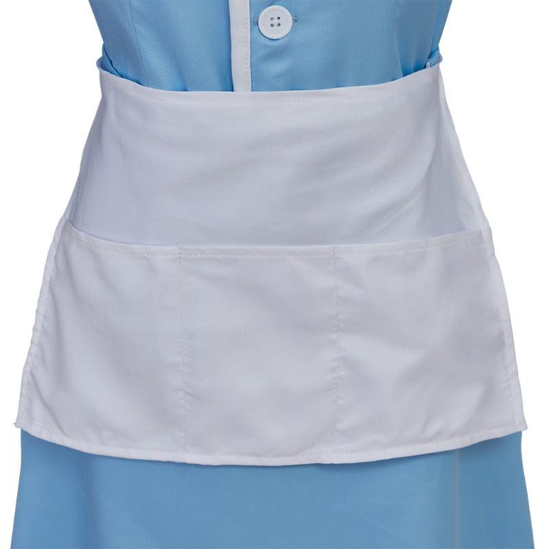 Waitress the Musical Inspired Cosplay Costume – Blue Maid Uniform Dress with Apron for Women