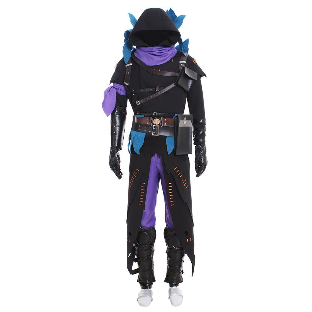 Raven Cosplay Demon Costume for Men - Fancy Hoodie Uniform Full Set | Game Cosplay Series