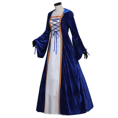 Medieval Retro Southern Dress Halloween Women's Cosplay Court Noble Robe Ancient Bell Sleeve Princess Costume Dress