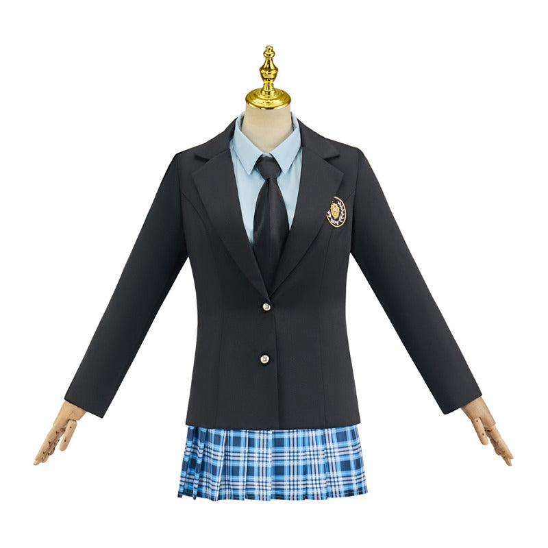 Mia Cosplay School Uniform Women's Blazer Shirt Skirt Outfit - Princess Diaries Costume