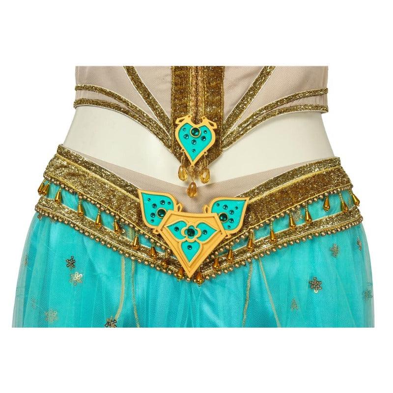 Princess Jasmine Cosplay Costume - Aladdin Inspired Peacock Dress for Adults