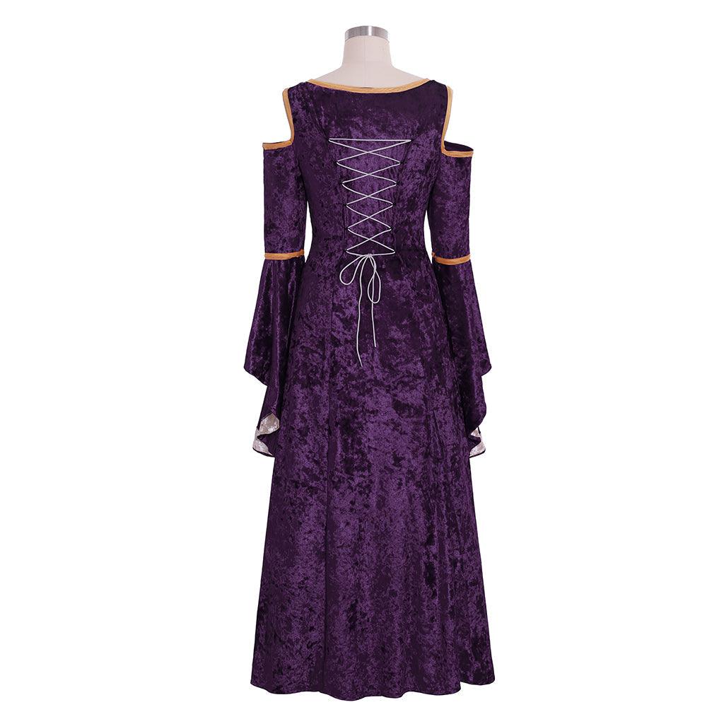 Medieval Halloween Costumes for Women Cosplay Palace Noble Long Robes Ancient Bell Sleeve Princess Costume Witch Prom Dress