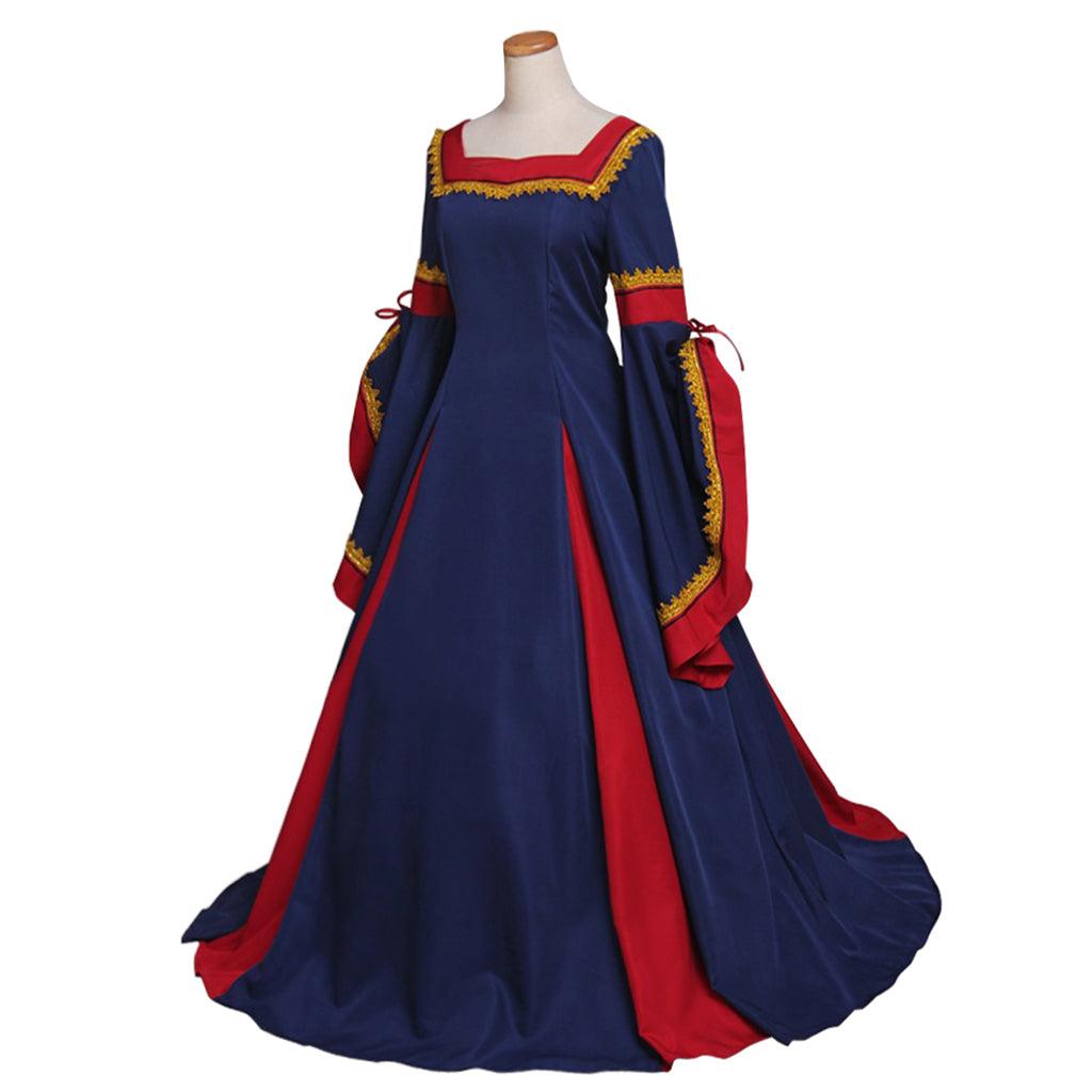 Women's Spring Medieval Dress Costume - Custom Made Vintage Victorian Renaissance Cosplay Gown for Carnival Party