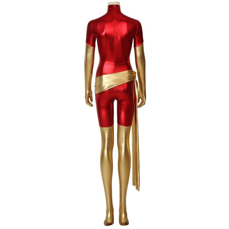 Women X Phoenix Jean Grey Superhero Cosplay Bodysuit Costume for Halloween & Comic Con