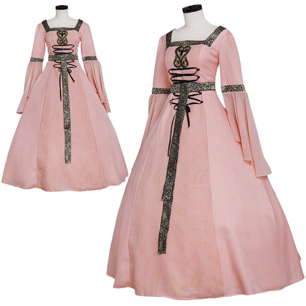 Pink Medieval Renaissance TUDOR Wedding Ball Gown Dress Costume