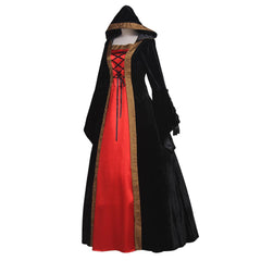 Medieval Punk Dress Cosplay Halloween Costumes Women Palace Carnival Party Disguise Princess Female Victorian Vestido Robe