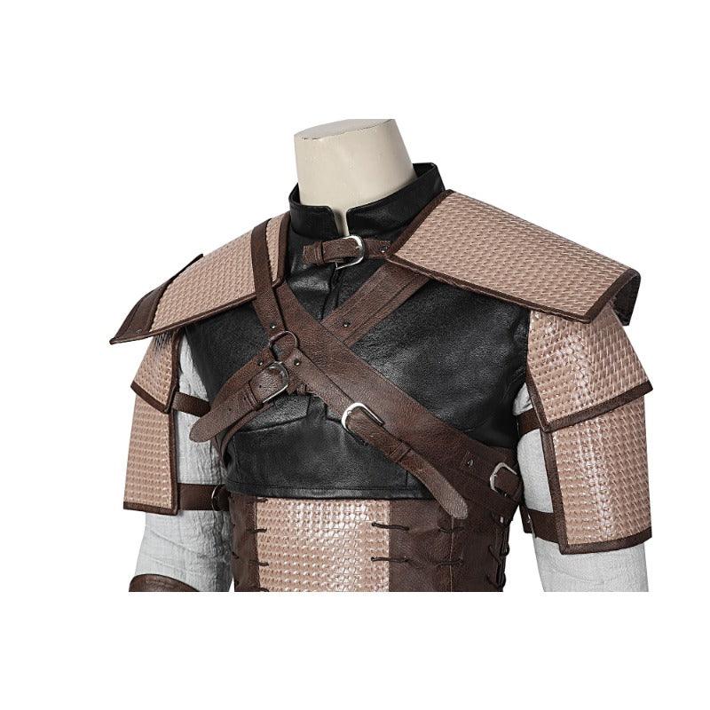 Witcher 3 Geralt of Rivia Cosplay Costume Leather Jacket Wild Hunt Hero Suit for Halloween