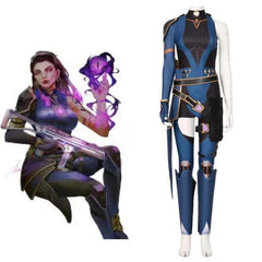 Valorant Reyna Cosplay Costume Jumpsuit Outfit | Halloween & Carnival Suit