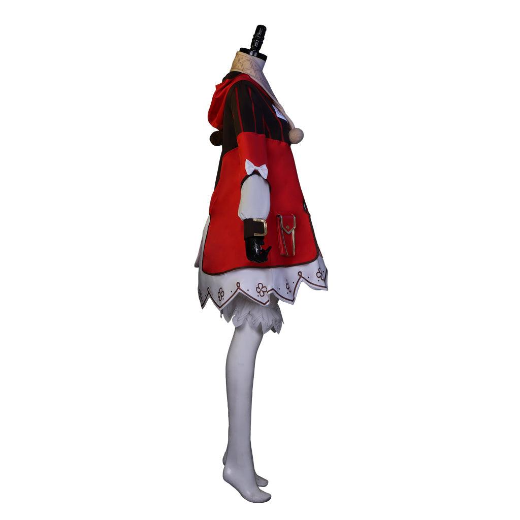 Genshin Impact Klee Cosplay Costume Loli Dress with Hat and Accessories Full Set