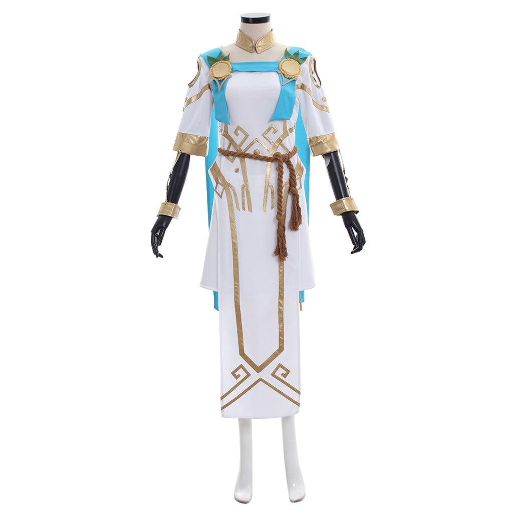 Overwatch Mercy Victory Cosplay Costume Angela Ziegler Summer Games Skin Outfit Full Set