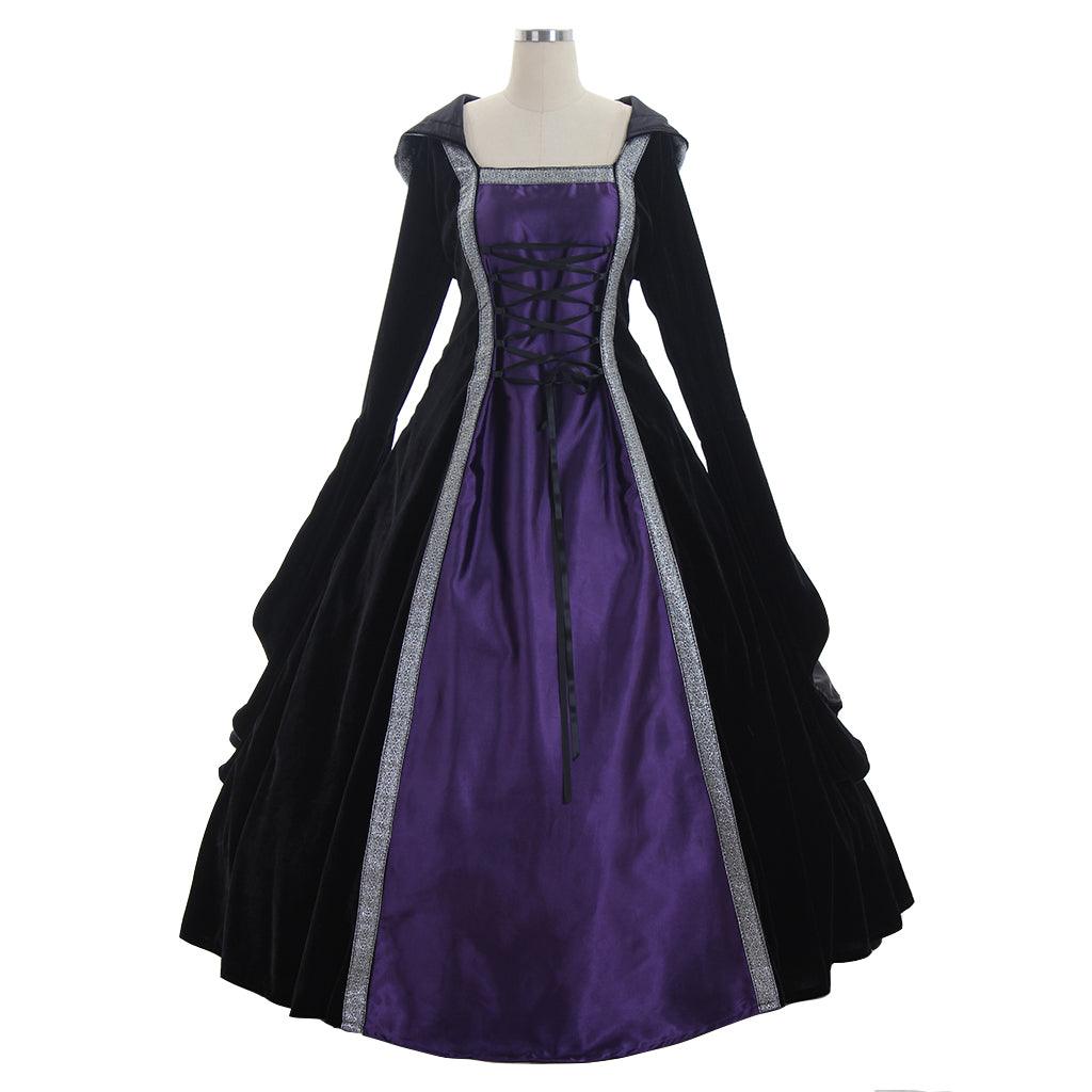 Medieval Retro Dress Victorian Tudor Spanish Noble Dress Halloween Carnival Party Cosplay Costume